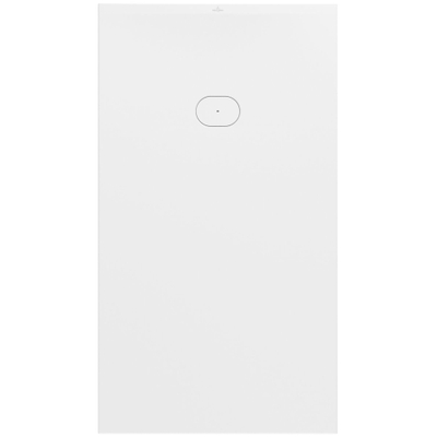 Villeroy & Boch Ecora douchebak - 180x100x4.5cm - afvoer korte zijde - white alpine (wit)