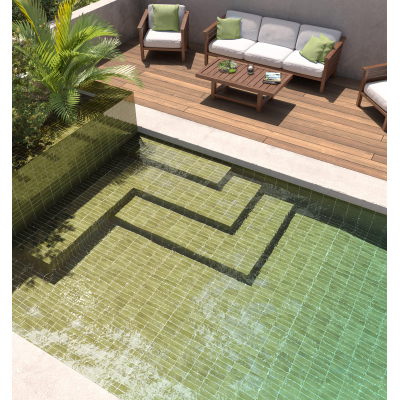 SAMPLE Terravito Ardeno Koko Voor wandtegel - 150x50cm - 8mm - Groen