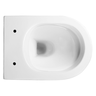 Adema Salina 2.0 hangtoilet – compact – spoelrandloos – diepte 48,5 cm – met softclose zitting – glans wit