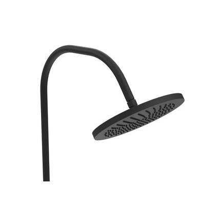 Gardentub douche extérieure – raccord pour tuyau d'arrosage – hauteur 165 cm – réglable en hauteur – laiton noir mat
