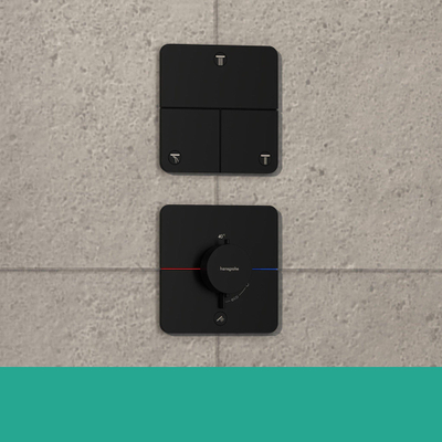 hansgrohe ShowerSelect Comfort Q Thermsotaat - inbouw - 1 functie - extra uitgang - mat zwart