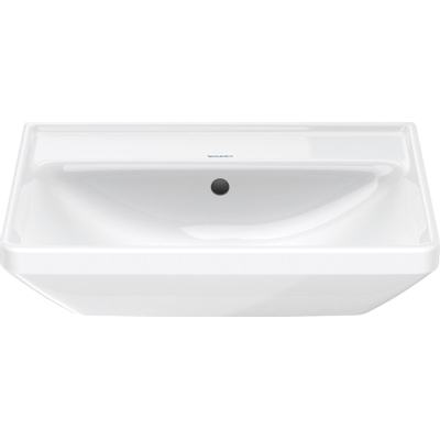 Duravit d-neo lavabo 55x44x16.5cm 1 trou pour robinetterie rectangle céramique blanc