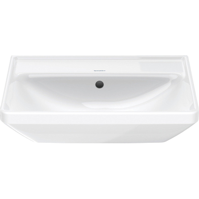 Duravit D-neo Wastafel - 55x44cm - zonder kraangat - met overloop - wit