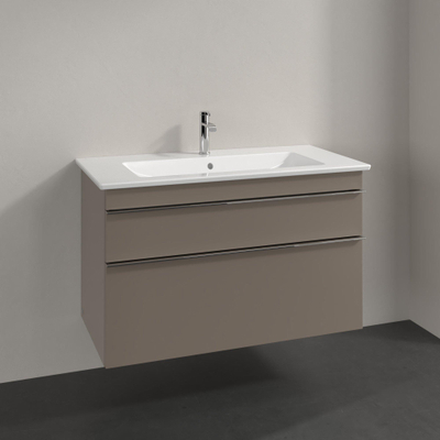 Villeroy & Boch venticello Meuble sous vasque 95.3x59cm 2 tiroirs Truffle Grey