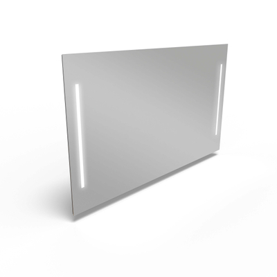 Nemo Spring Quadro spiegel - 120x70cm - met verticale LED verlichting - schakelaar onderaan