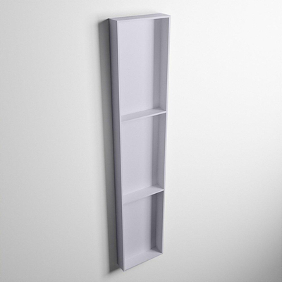 Mondiaz Easy nis 29.5x149.5x8cm voor Inbouw/opbouw 3 open vakken Solid surface Cale/Cale