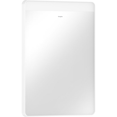 Hansgrohe Xarita Lite Q Miroir - 50x70cm - éclairage led - Horizontal - interrupteur mural - Blanc mat