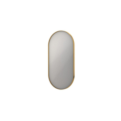 Ink spiegels miroir sp20 ovale dans un cadre en acier 100x50cm or mat
