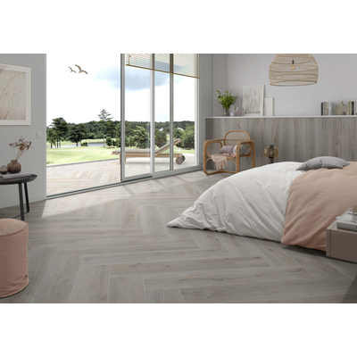 SAMPLE STN Cerámica Versat carrelage sol et mural - effet bois - Ash (gris)