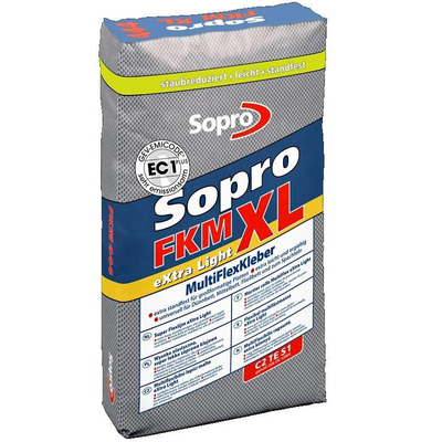 Sopro colle pour carreaux de sol et de mur fkm 444 xl colle multiflexe