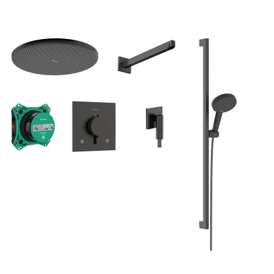 Hansgrohe Raindance Alive S 300 1j Ecostat Comfort E inbouw thrm s Brushed Black Chrome