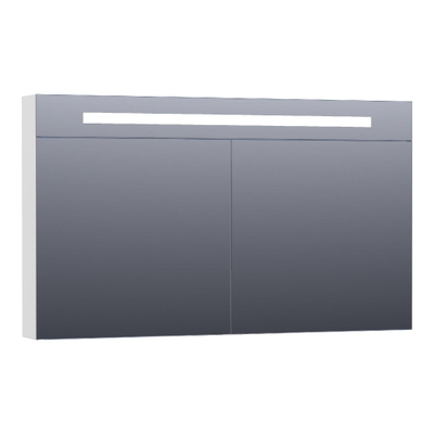 BRAUER Promise Deluxe armoire de toilette - 60x70x15cm - avec éclairage direct 1 porte miroir double face à gauche mate blanche