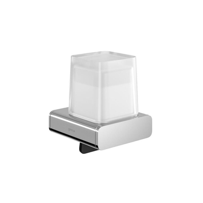 Geesa Shift Zeepdispenser 200 ml Chroom met gesatineerd glas