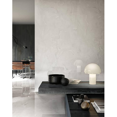 Fap Ceramiche Onice wand- en vloertegel - 60x120cm - gerectificeerd - Natuursteen look - Neve gepolijst (wit)