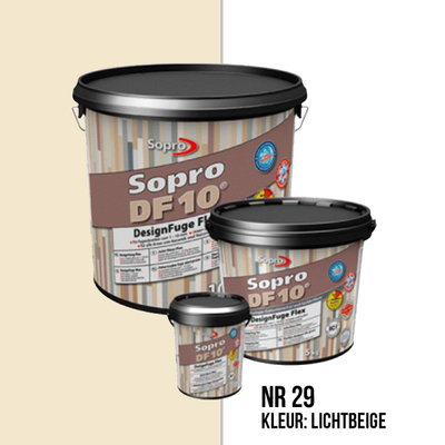 Sopro Mortier à joint pour carrelage de sol et mural Sopro DF 10 Flexible beige clair n° 29 5kg Beige