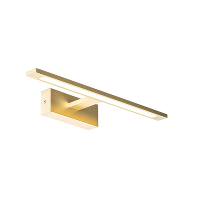 QAZQA Jerre wandlamp - 41.5x13.5x5.5cm - incl. LED - IP44 - messing (goud) OUTLETSTORE