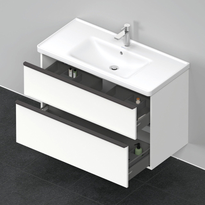 Duravit D-neo Meubelset - met wastafelonderbouwkast - met 2 laden - met softclose - 100x20x48cm - inclusief wastafel - mat wit