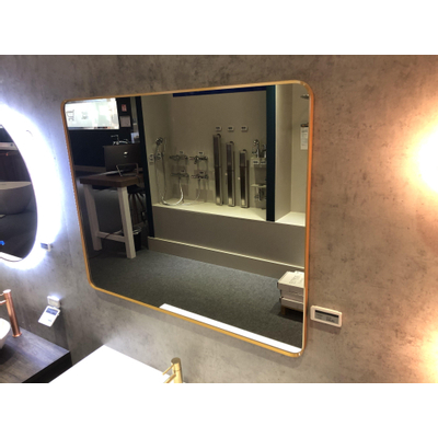 Royal plaza Intent miroir rectangulaire coins arrondis 80x120 or mat