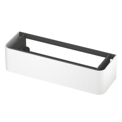 INK Concept R Wastafelonderkast - 140x45x35cm - 1 lade - opliggende grepen - afgeronde hoeken - MDF lak - mat wit