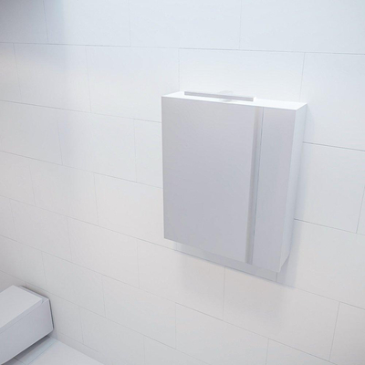 Mondiaz CUBB spiegelkast – 50x70 cm – 1 deur – Talc (wit)