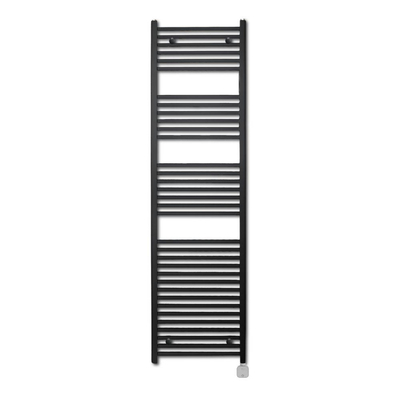 Sanicare Lumara Radiateur electrique - 170x50cm - 1026W - thermostat argente - en bas à droite - wifi - aluminium - noir mat