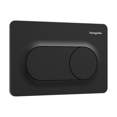 Hansgrohe IFrame Original S Drukplaatvoor - dualflush - mat zwart