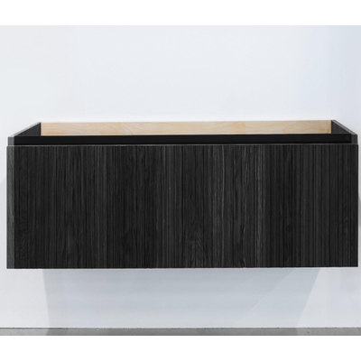 Adema Holz meuble sous vasque 120cm 1 tiroir sans poignée bois chocolate