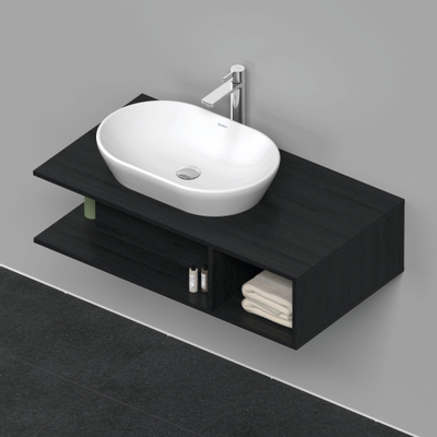 Duravit D-neo Meuble sous vasque 100x55x26cm sans tiroir Chêne (noir) mat