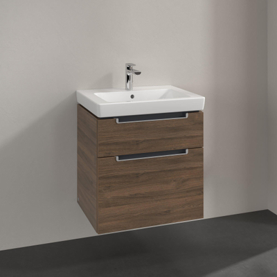 Villeroy & Boch Subway 2.0 wastafelonderkast 58.7x59cm 2 lades Arizona oak