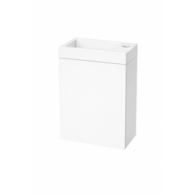 Nemo Durma Fonteinkastset - 40x20x50cm - 1 deur - links - 1 kraangat - rechts - White standard