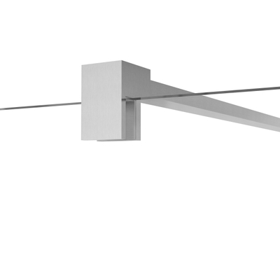 FugaFlow Eccelente Vetro Cabine de Douche - 80x120x200cm - charnières - poignée de porte - plat - verre fumé - Acier Inoxydable PVD (Acier Inoxydable)