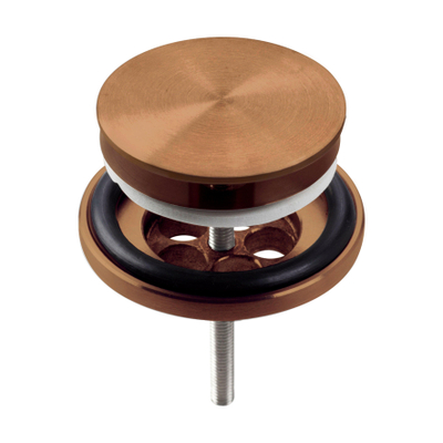 Clou Mini Wash Me Bouchon de vidage - avec couvercle - ouvert - bronze brossé