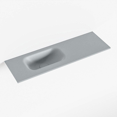 Mondiaz EDEN Fontaine - 70x23x0.9cm - lavabo Gauche - sans trous de robinet - pour meuble de toilettes - Solid surface - Plata