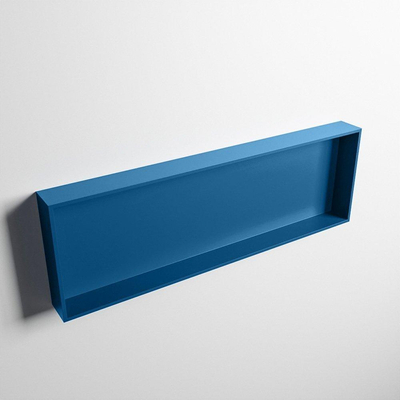 Mondiaz Easy nis 29.5x89.5x8cm voor Inbouw/opbouw 1 open vak Solid surface Jeans/Jeans