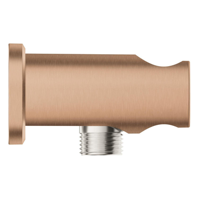 Grohe Rainshower Wandaansluitbocht - 1/2" - met houder - ronde rozet - brushed warm sunset (koper)
