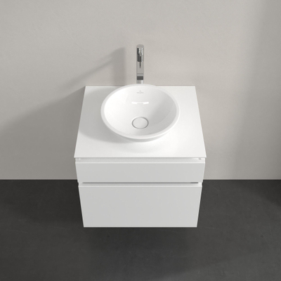 Villeroy & Boch Legato onderkast met 2 laden voor opzetwastafel 60x50x55cm glanswit