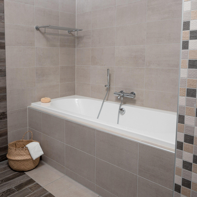 Saniclass Stuttgart Baignoire - 180x80x48cm - acrylique - duo - blanc brillant