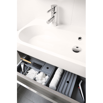Differnz Organiseur de tiroir 32 x 11 x 6 cm gris