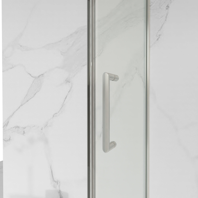 Fortifura Galeria Porte de douche - 60x200 - Profil - verre de sécurité - anti-calcaire - chrome