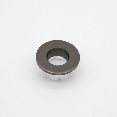 Fortifura Calvi Luxe Overloopring - 3cm - geschikt - voor wastafels - PVD - geborsteld gunmetal (antraciet)