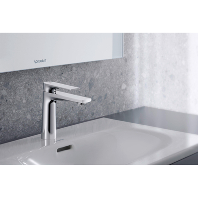 Duravit Tulum by Starck mitigeur de lavabo 16,5cm avec vidage à tirette Laiton Chrome