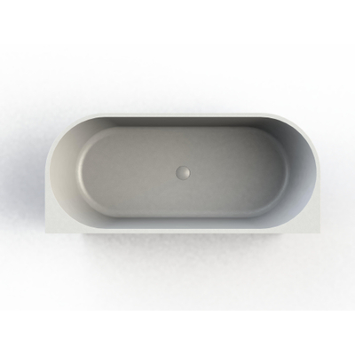 Arcqua Pinto Baignoire demi-îlot - 170x73cm - blanc mat