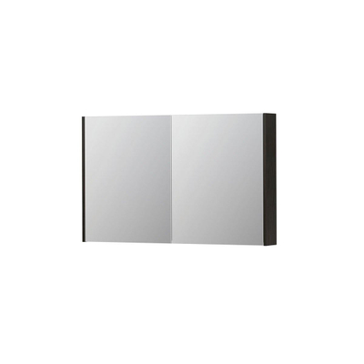 INK SPK2 spiegelkast – 120x74x14 cm – 2 deuren, dubbelzijdige spiegeldeuren – Intens eiken