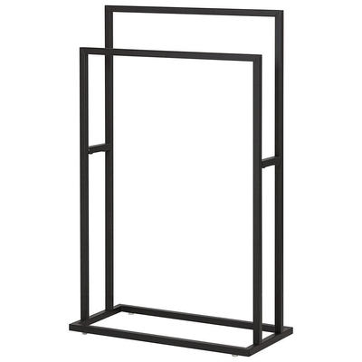 Sealskin Carre Porte-serviettes autoportant 48x24x78.5cm Noir mat