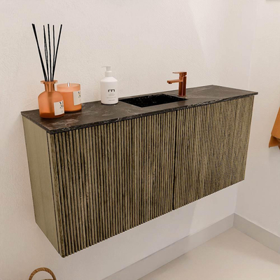 Mondiaz JOYA-DLUX 90cm toiletmeubel - kleur Dusk - Wastafel FAYE positie Midden 1 kraangat kleur Lava.