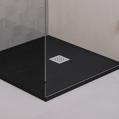 Afvoerrooster - 13x13x1cm - wit mat TWEEDEKANS
