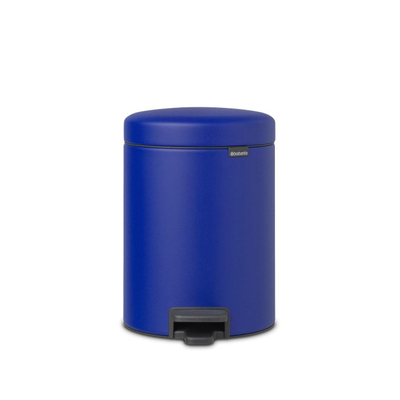 Brabantia NewIcon pedaalemmer 5 liter met kunststof binnenemmer Mineral Powerful Blue