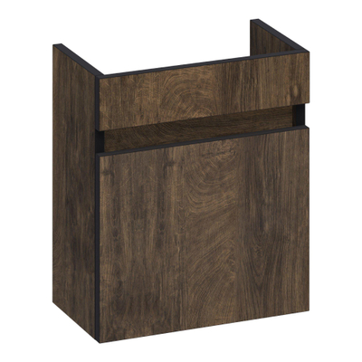 BRAUER Joy Edge fonteinonderkast - 40x45x22cm - met 1 deur greeploos linksdraaiend Grove