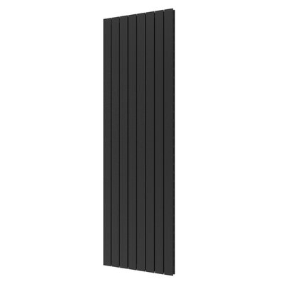 Plieger Cavallino Retto designradiator verticaal dubbel middenaansluiting 2000x602mm 1716W zwart grafiet (black graphite)