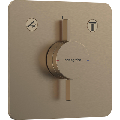 Hansgrohe Duoturn Q Mitigeur encastré pour 2 fonctions bronze brossé